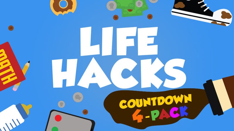Life Hacks Countdown Video 4-Pack